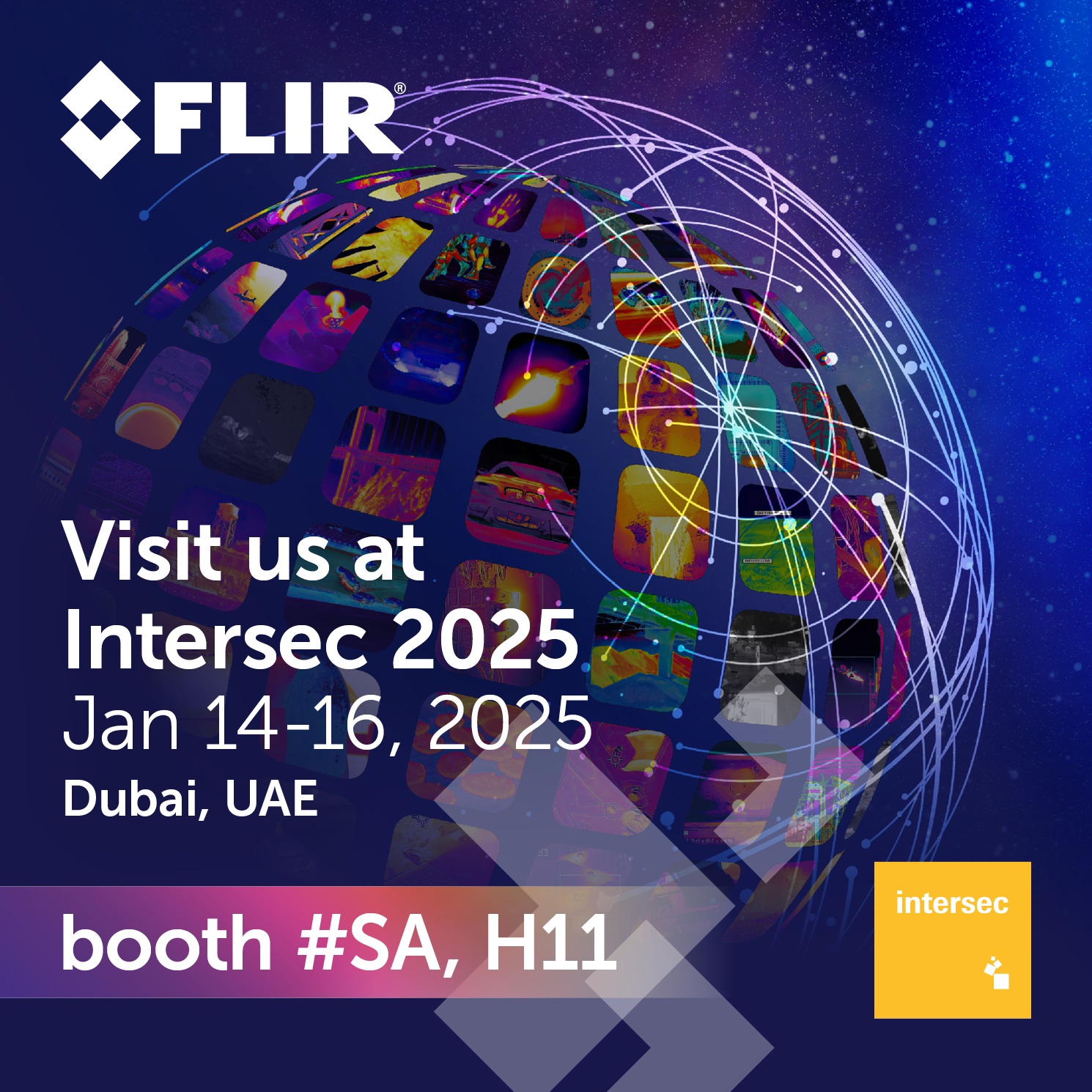 FLIR Securities Intersec tradeshow Banners
